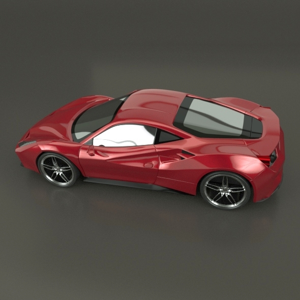 ferrari 488 3d model