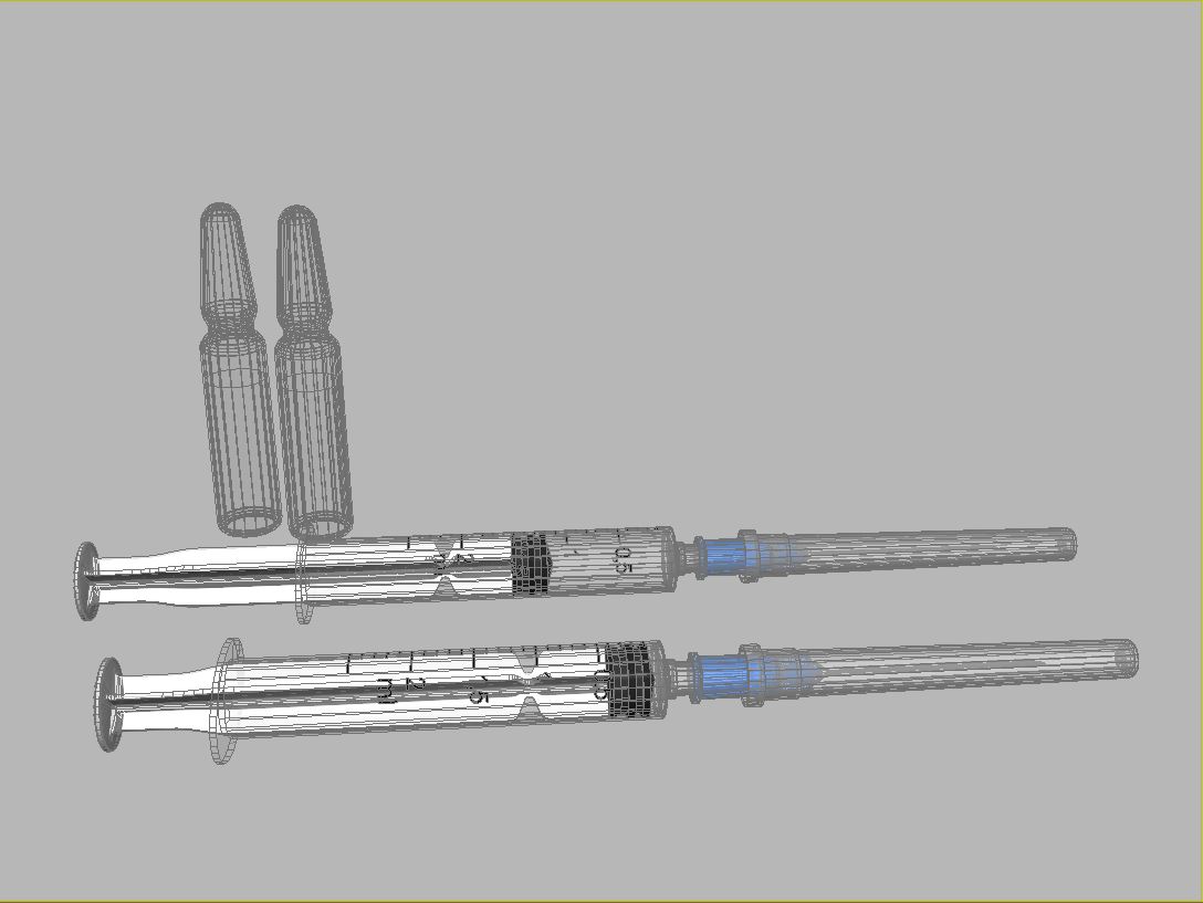syringe 3d model max 218443