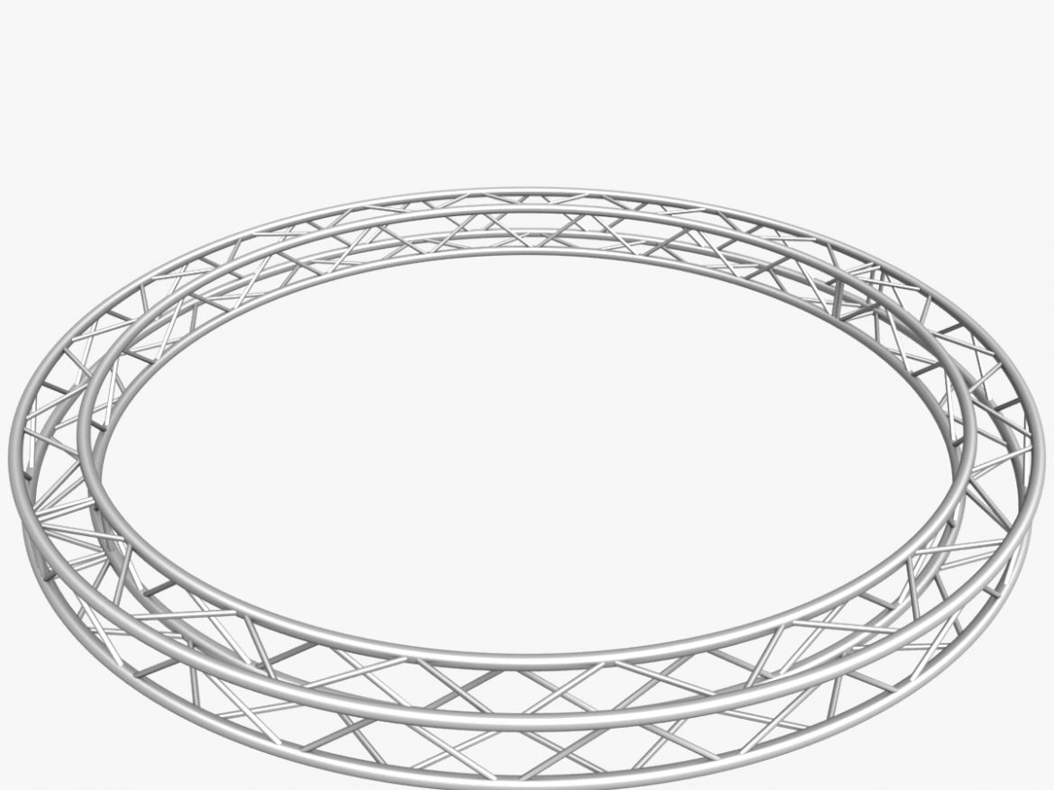 circle square truss (400cm) 3d model max fbx obj 218631