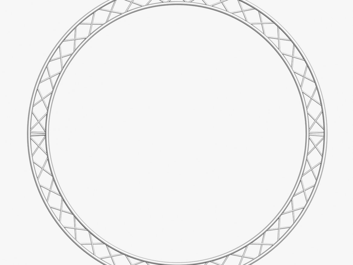 circle square truss (400cm) 3d model max fbx obj 218633