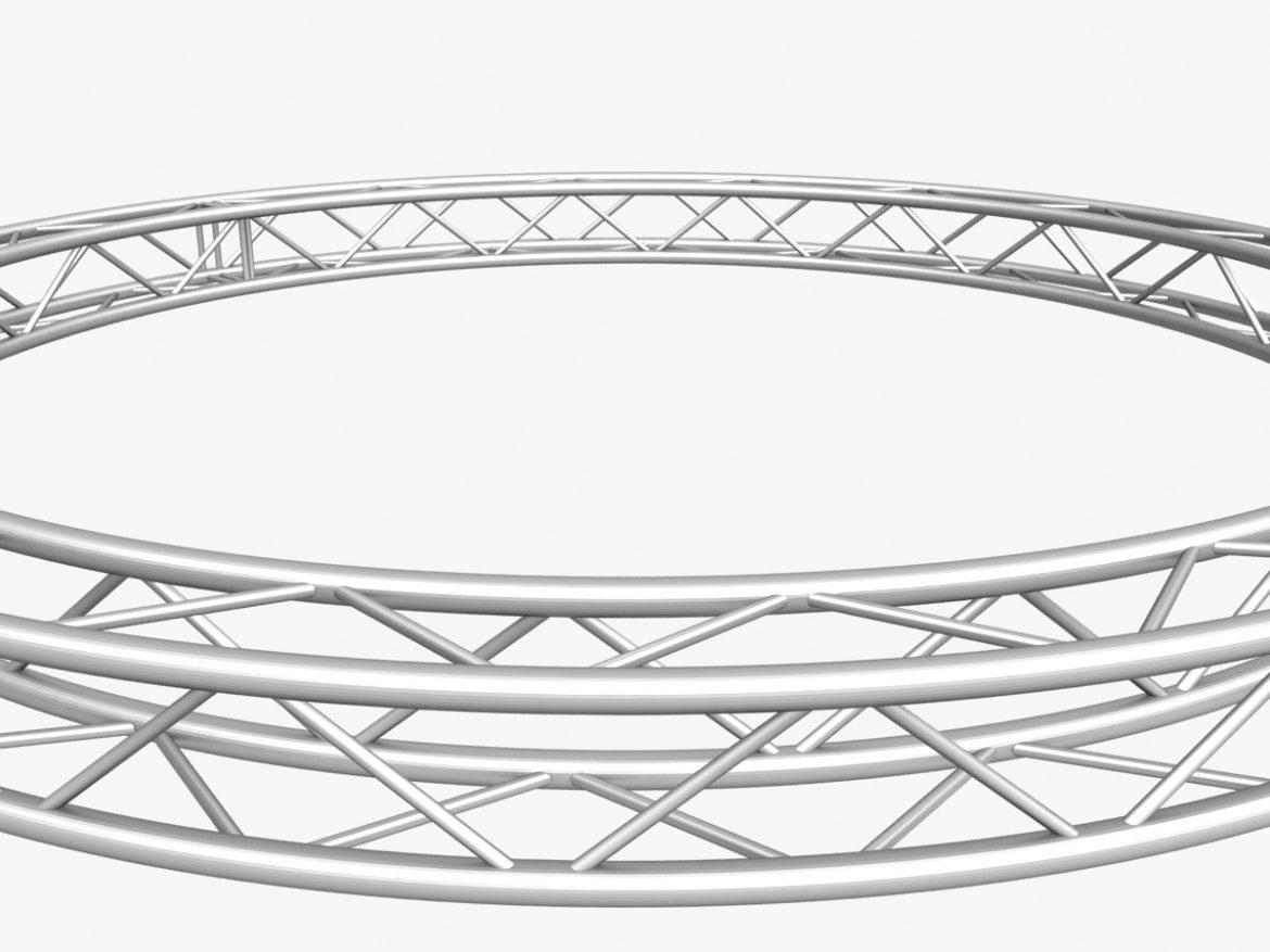 circle square truss (400cm) 3d model max fbx obj 218636