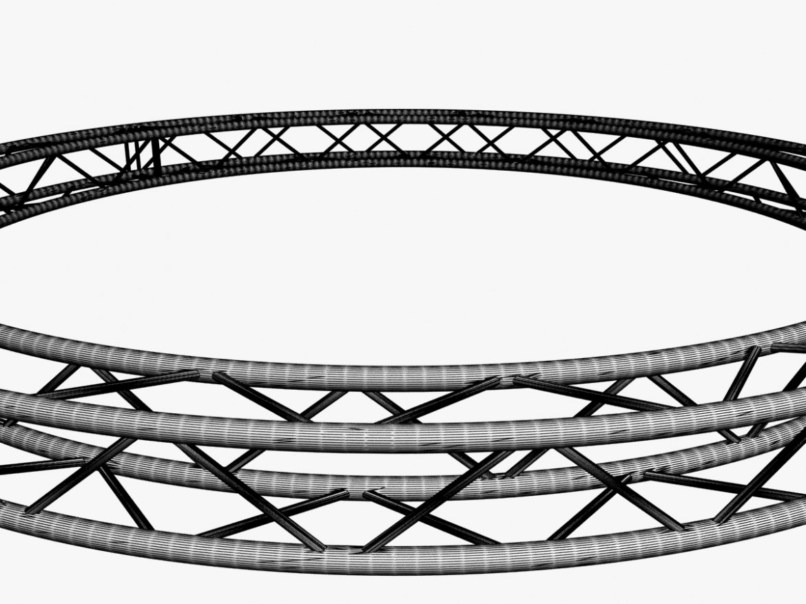 circle square truss (400cm) 3d model max fbx obj 218640