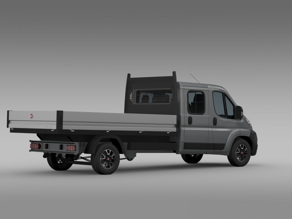 fiat ducato crew cab truck 2009-2014 3d model 3ds max fbx c4d lwo ma mb hrc xsi obj 218728