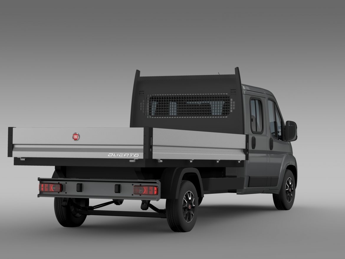 fiat ducato crew cab truck 2009-2014 3d model 3ds max fbx c4d lwo ma mb hrc xsi obj 218729