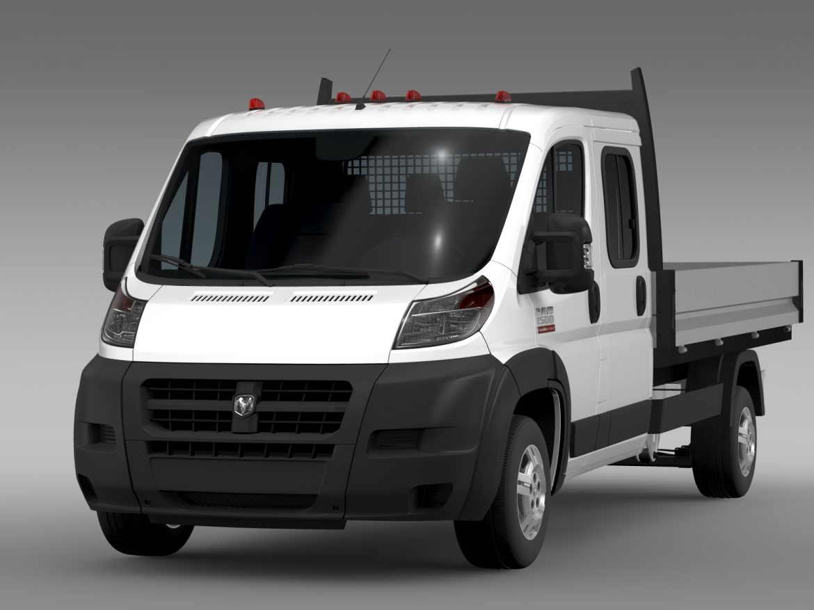 ram promaster cargo crew cab truck 2015 3d model 3ds max fbx c4d lwo ma mb hrc xsi obj 218803