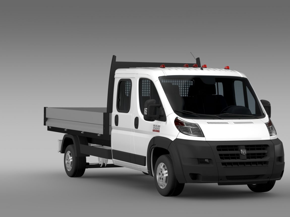 ram promaster cargo crew cab truck 2015 3d model 3ds max fbx c4d lwo ma mb hrc xsi obj 218804