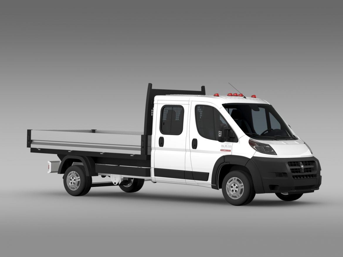 ram promaster cargo crew cab truck 2015 3d model 3ds max fbx c4d lwo ma mb hrc xsi obj 218805