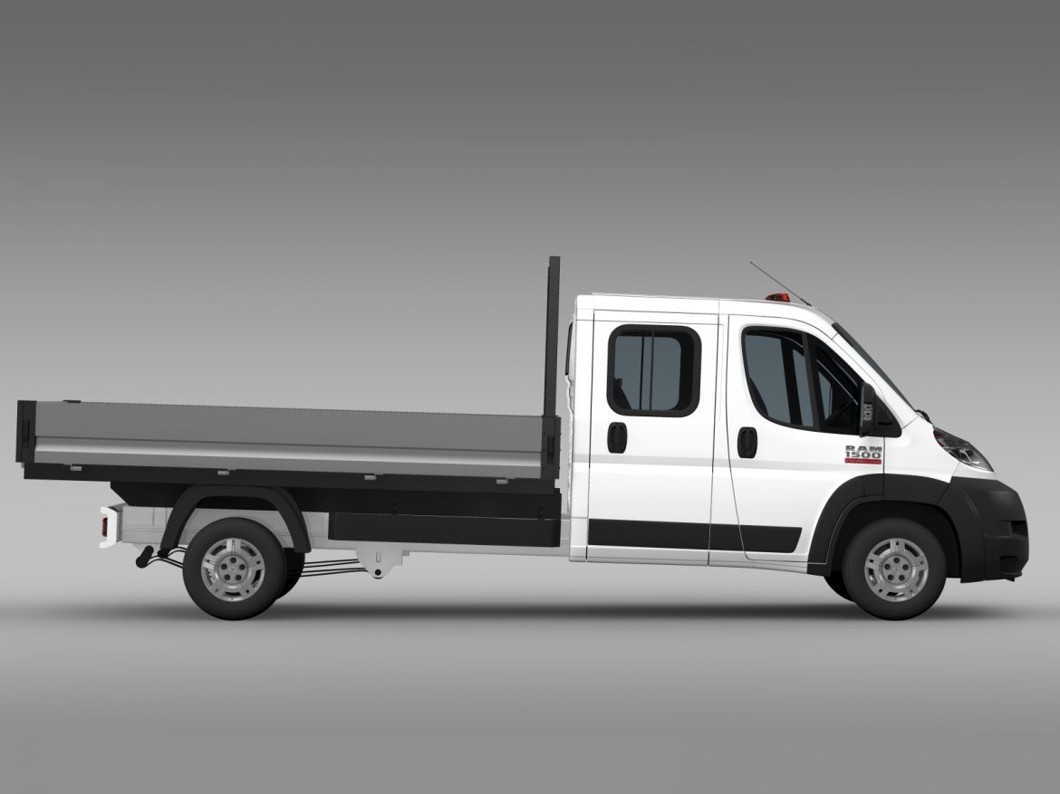 ram promaster cargo crew cab truck 2015 3d model 3ds max fbx c4d lwo ma mb hrc xsi obj 218806