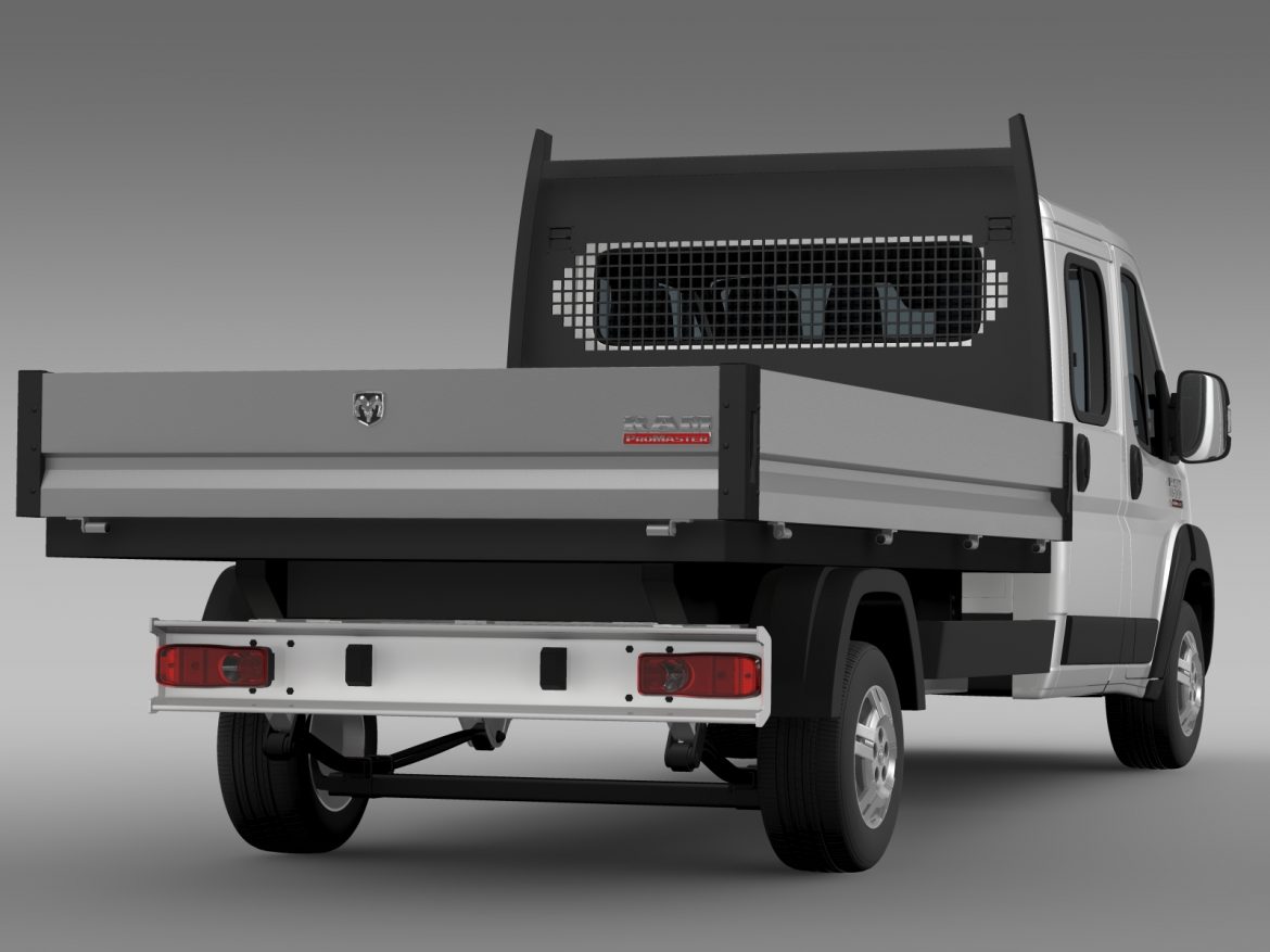ram promaster cargo crew cab truck 2015 3d model 3ds max fbx c4d lwo ma mb hrc xsi obj 218809