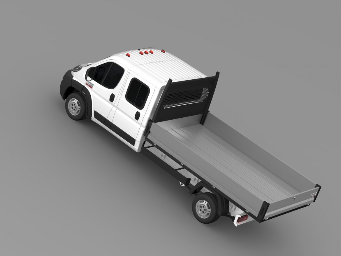 ram promaster cargo crew cab truck 2015 3d model 3ds max fbx c4d lwo ma mb hrc xsi obj 218810