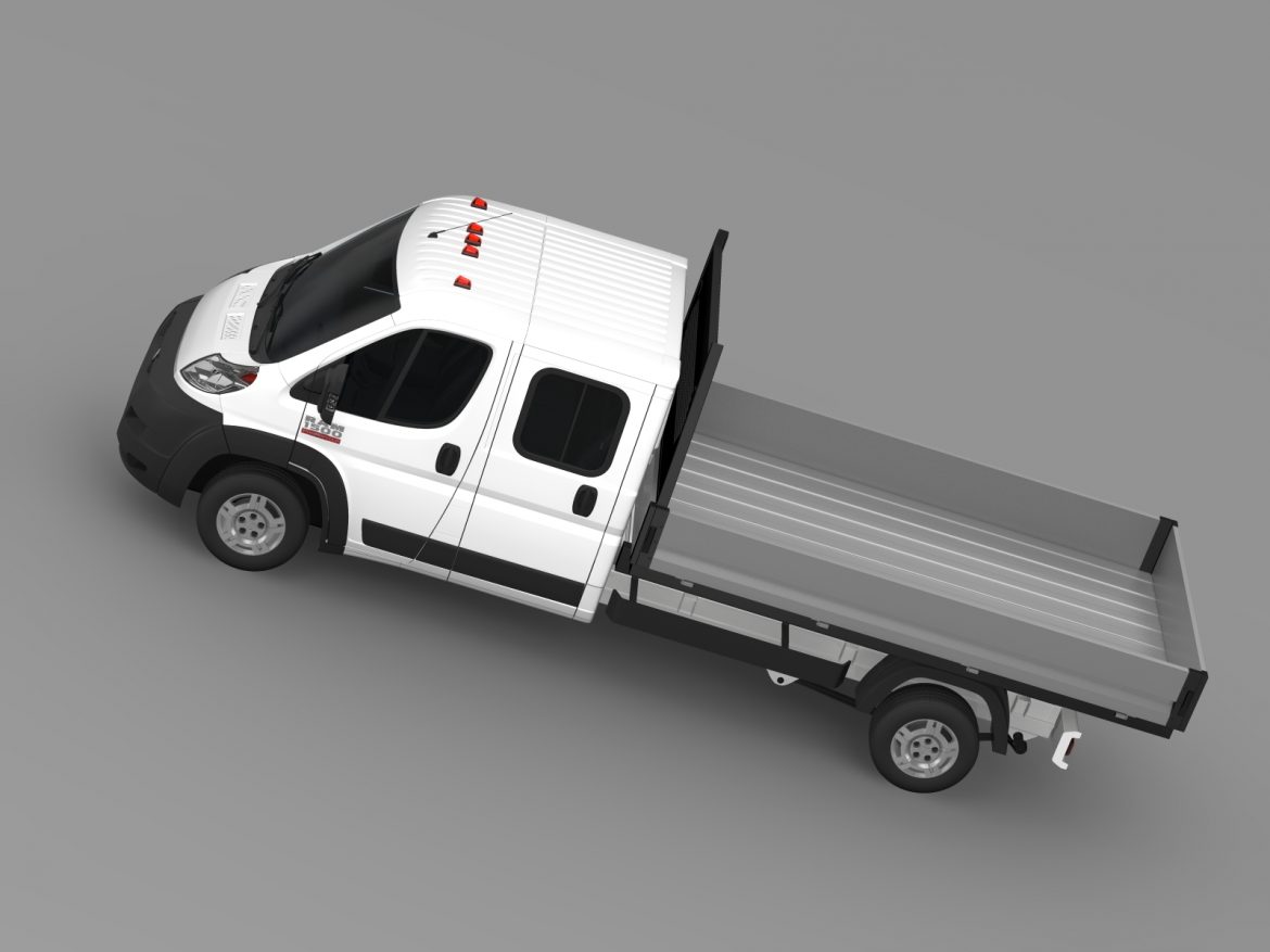 ram promaster cargo crew cab truck 2015 3d model 3ds max fbx c4d lwo ma mb hrc xsi obj 218811