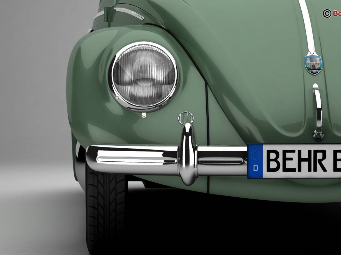 volkswagen beetle 1951 deluxe 3d model 3ds max fbx c4d lwo ma mb obj 220141