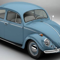 volkswagen beetle 1963 1200 deluxe 3d model 3ds max fbx c4d lwo ma mb obj 220272