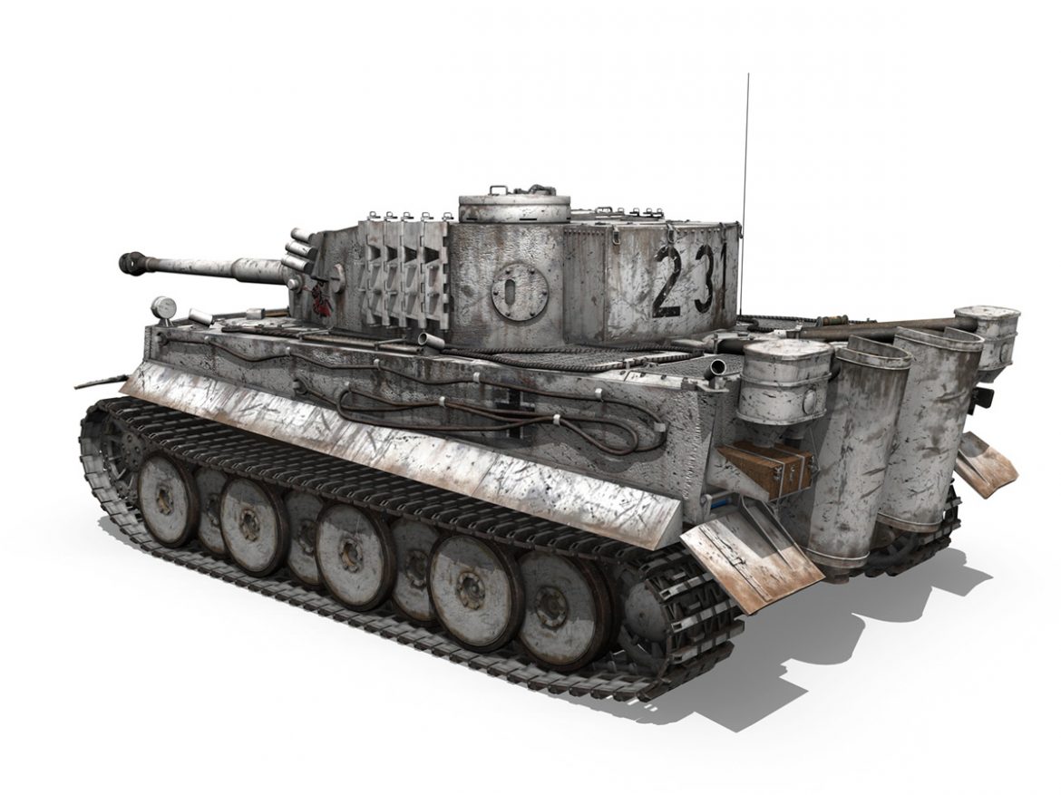 panzer vi – tiger – 231 – early production 3d model 3ds fbx c4d lwo obj 220725