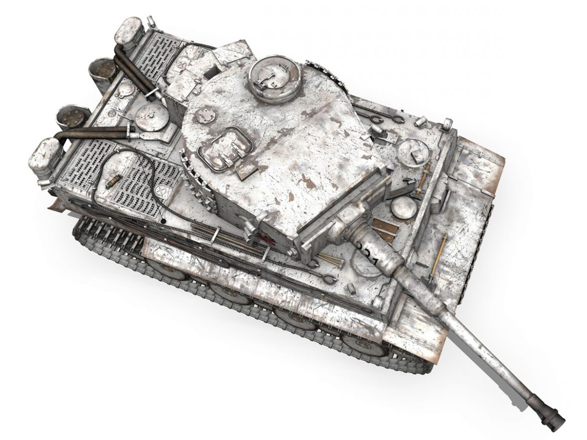 panzer vi – tiger – 231 – early production 3d model 3ds fbx c4d lwo obj 220729