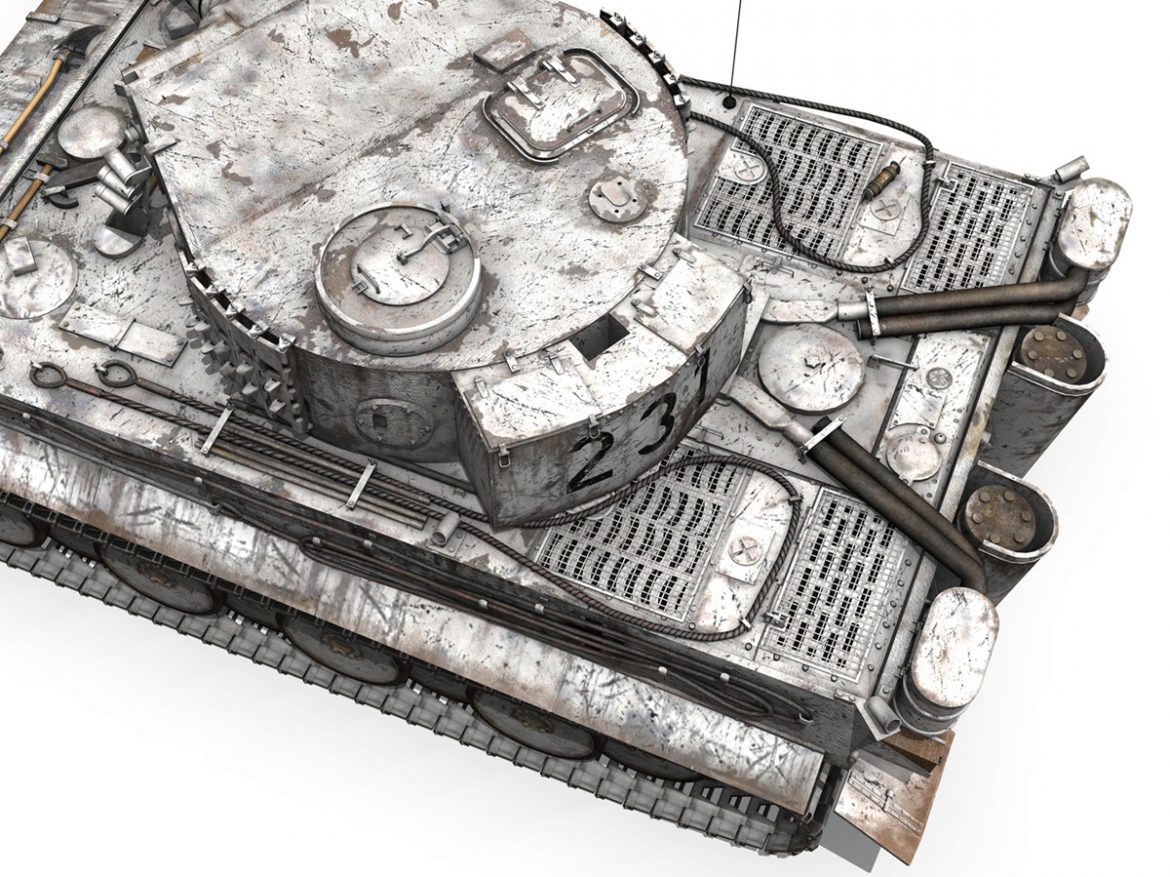 panzer vi – tiger – 231 – early production 3d model 3ds fbx c4d lwo obj 220730