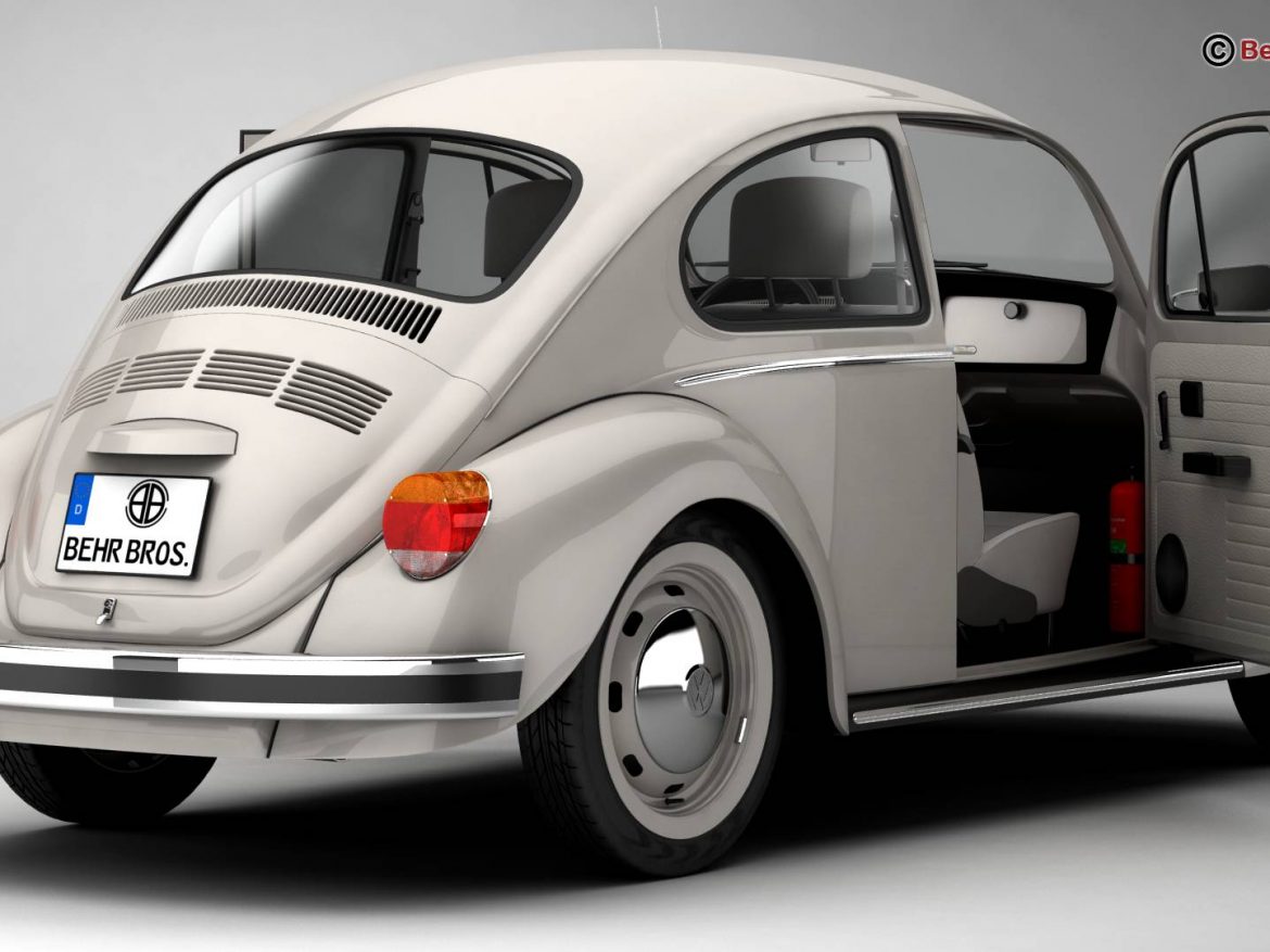 volkswagen beetle 2003 ultima edicion 3d model 3ds max fbx c4d lwo ma mb obj 220881