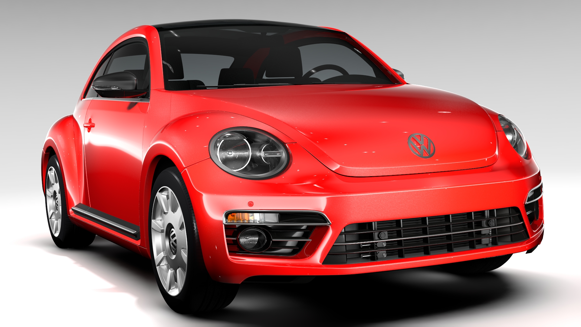 VW Beetle Turbo 2017 3D Model - FlatPyramid
