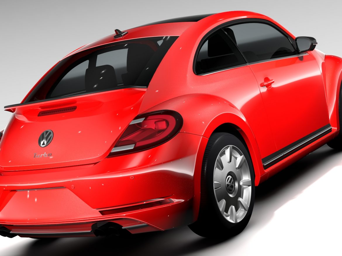 vw beetle turbo 2017 3d model 3ds max fbx c4d lwo ma mb hrc xsi obj 221656