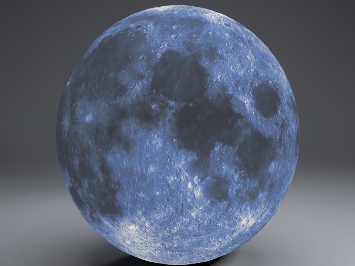 blue moonglobe 11k 3d model 3ds fbx blend dae obj 221887