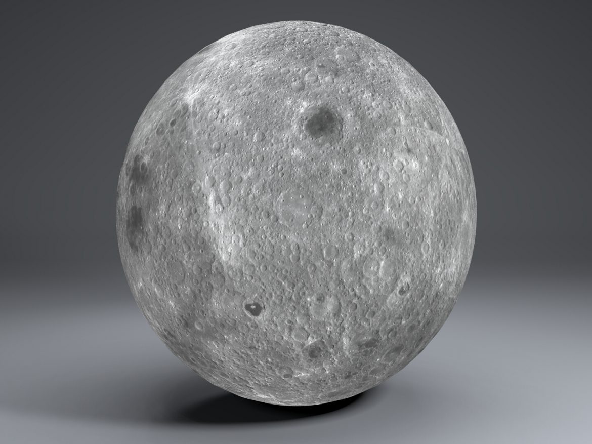 moon globe 11k 3d model 3ds fbx blend dae obj 221925