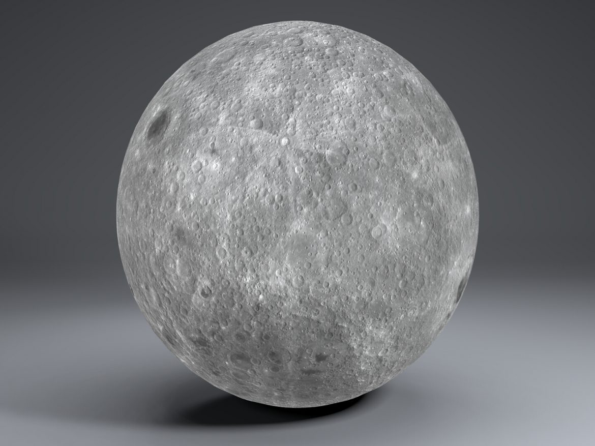 moon globe 11k 3d model 3ds fbx blend dae obj 221926