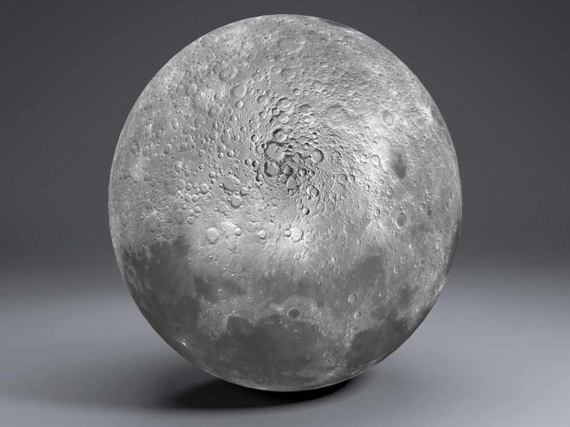 moon globe 11k 3d model 3ds fbx blend dae obj 221928