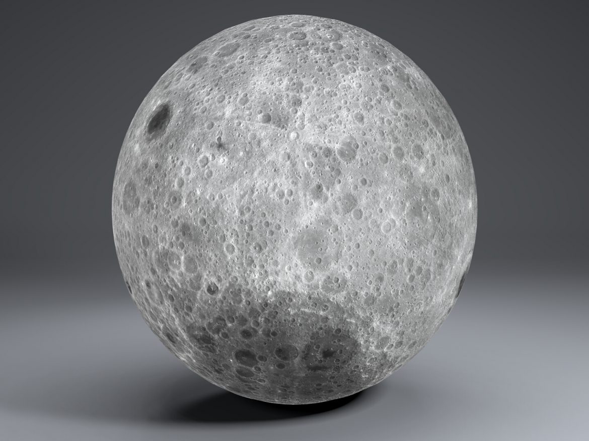 moon globe 23k 3d model 3ds fbx blend dae obj 222142