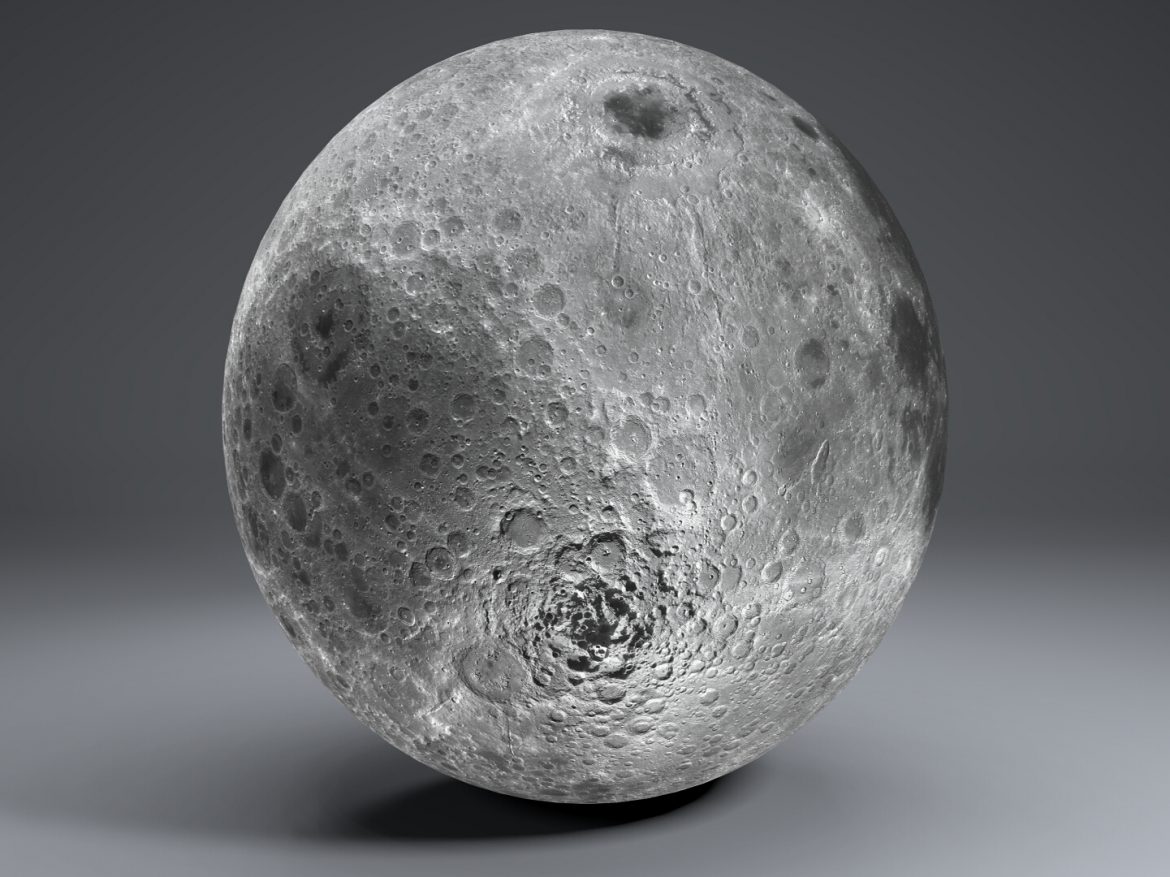 moon globe 23k 3d model 3ds fbx blend dae obj 222143