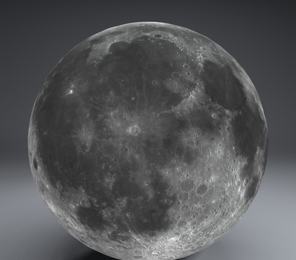 moon globe 23k 3d model 3ds fbx blend dae obj 222145