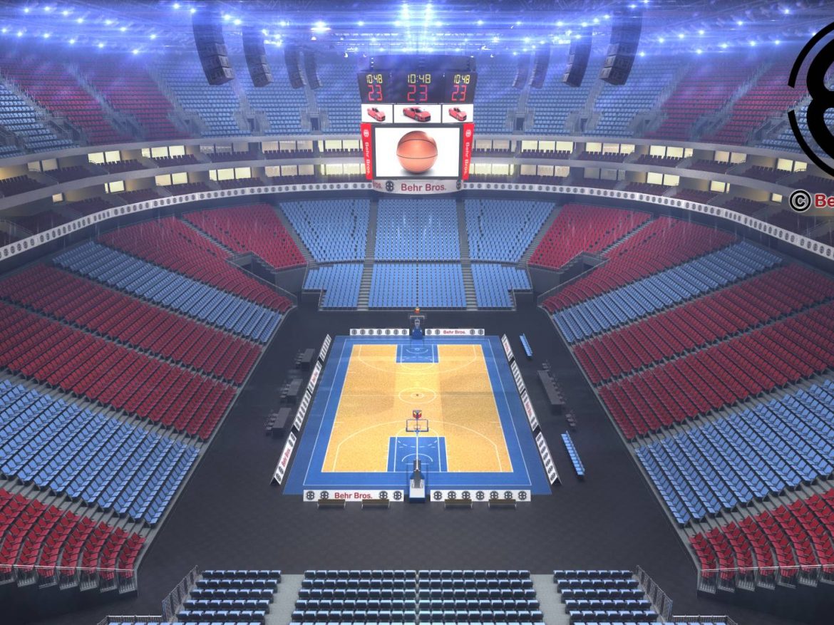 basketball arena v2 3d model 3ds max fbx c4d lwo ma mb obj 222363