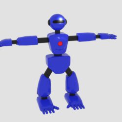 robot character cartoon bot 3d model blend 222443