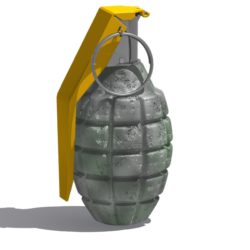 military grenade 3d model max fbx 223047