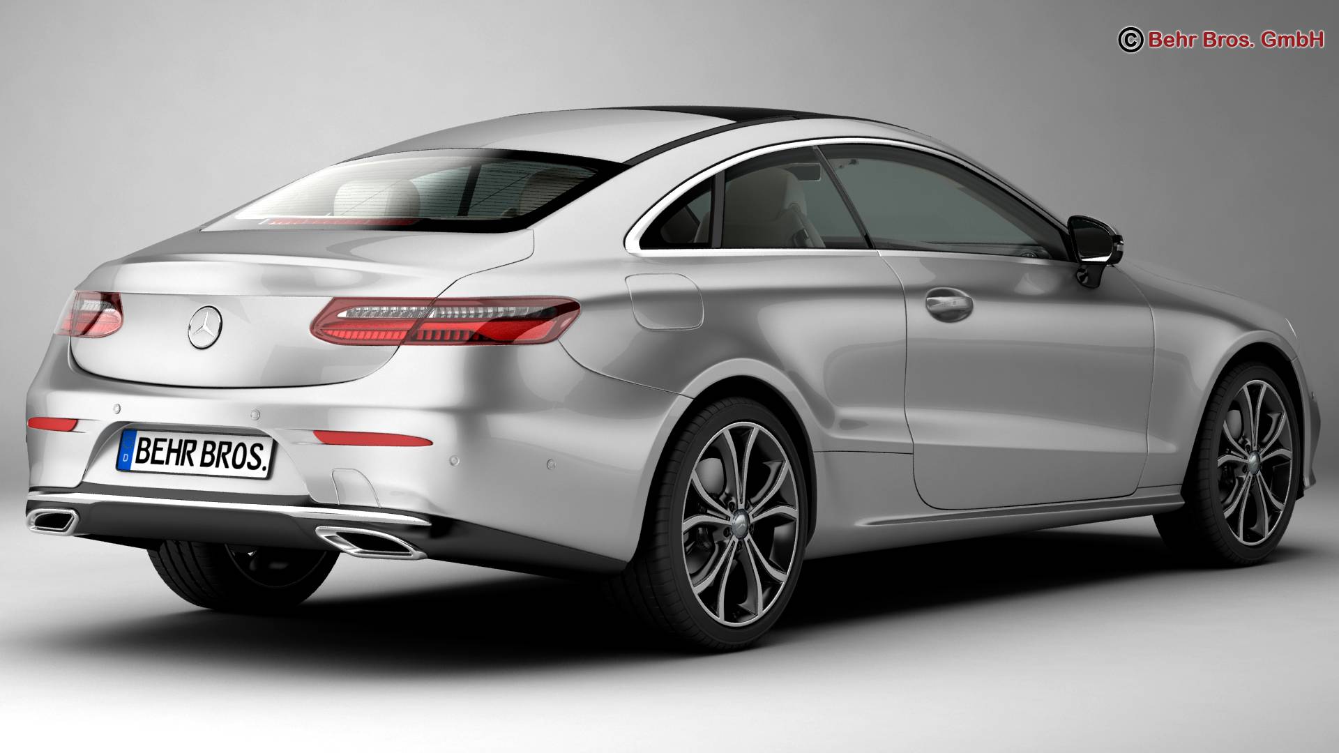 Mercedes E Class Coupe 2017 3D Model - Buy Mercedes E ...