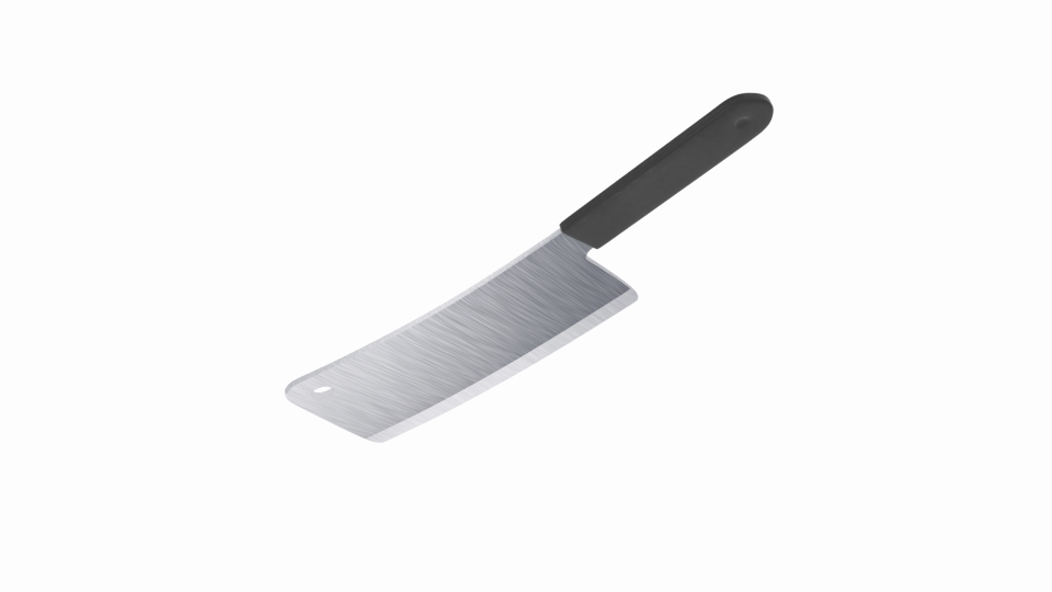 butcher knife 3d model blend 223446