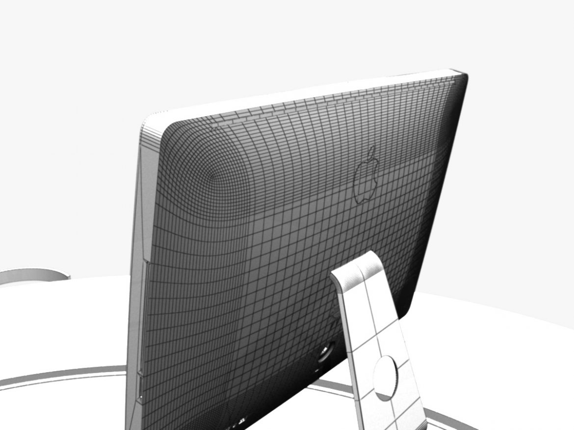 virtual tv studio news podium desk chair imac27 ip 3d model max dxf fbx obj 223596