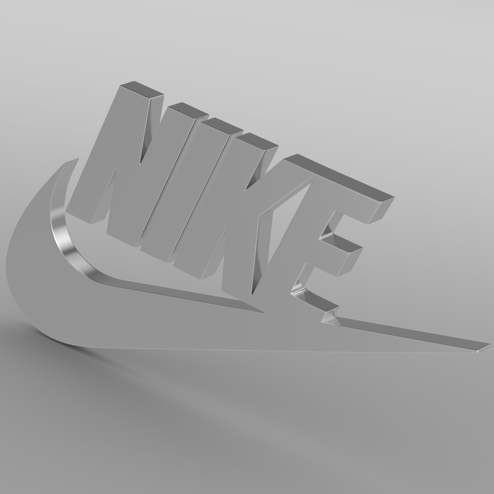 Vlucht bekennen Regelmatig Nike logo 3D Model - FlatPyramid