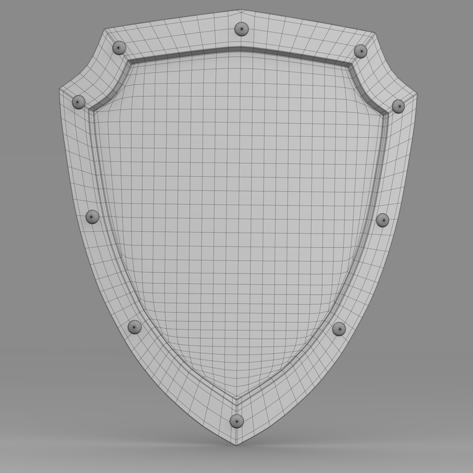 Medieval Shield 3D Model FlatPyramid