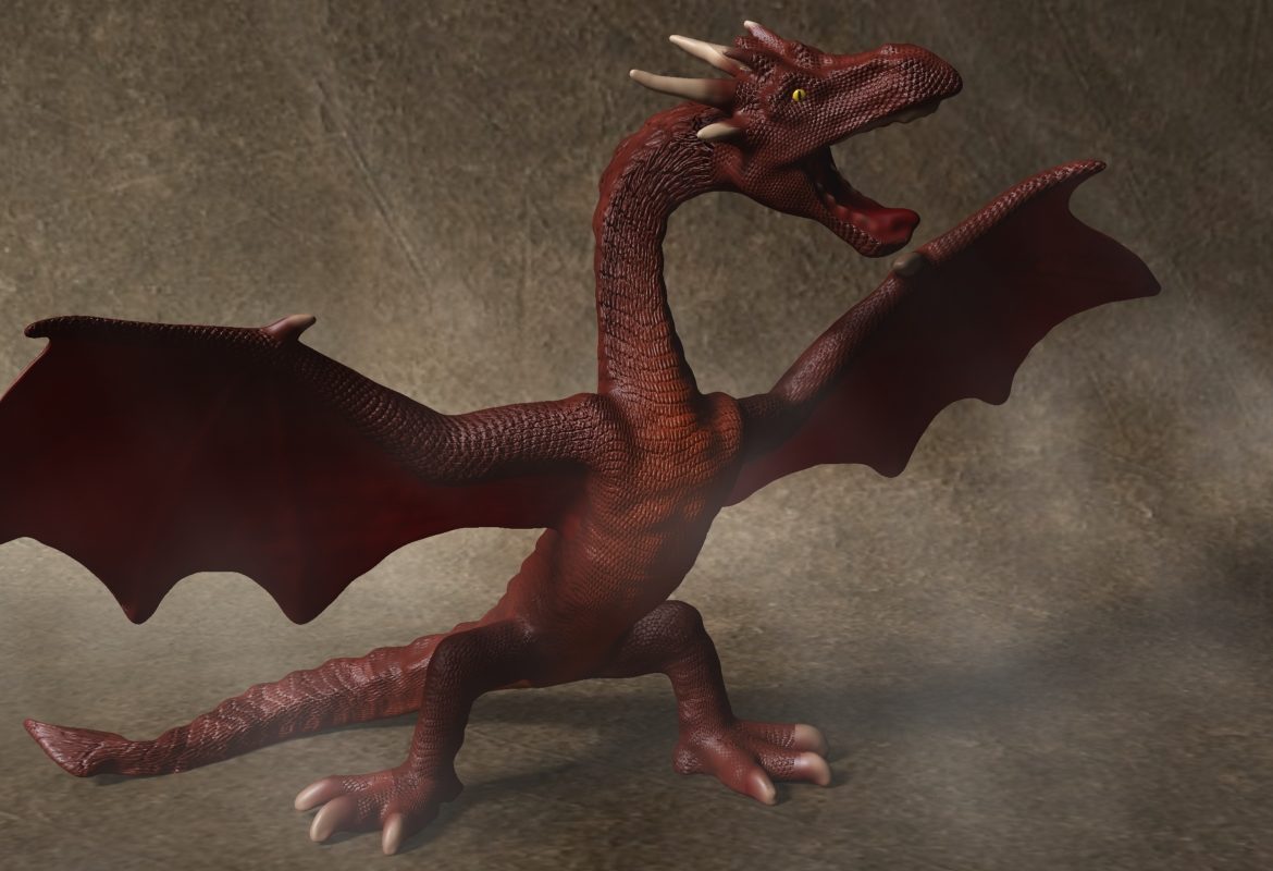 red dragon rigged 3d model max fbx  obj 224251