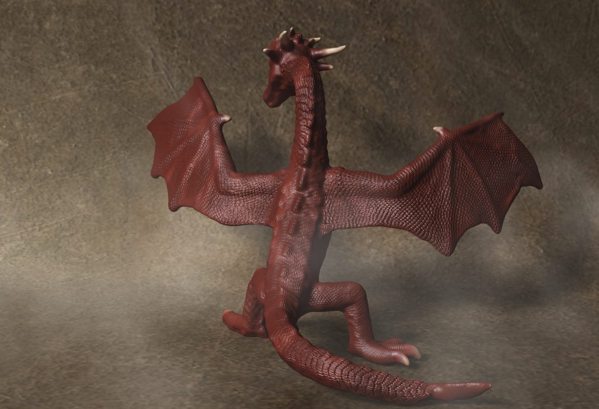 red dragon rigged 3d model max fbx  obj 224254
