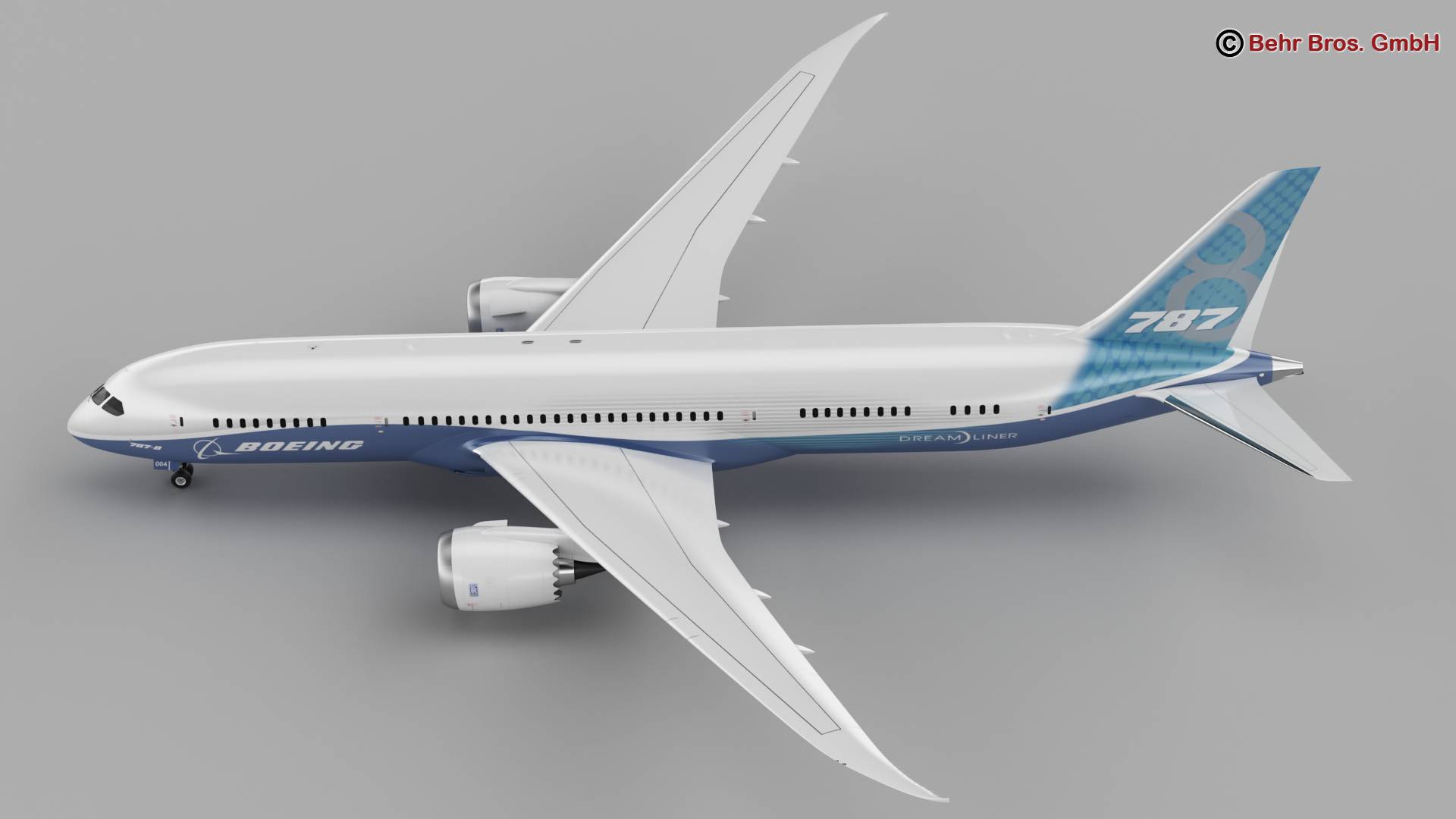 Boeing 787-8 3D Model - FlatPyramid