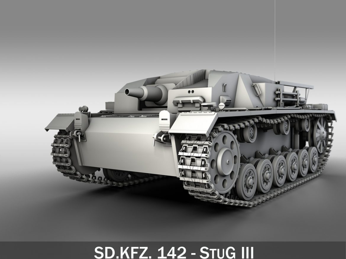 sdkfz. 142 – stug 3 – ausf.a 3d model 3ds fbx c4d lwo obj 251586