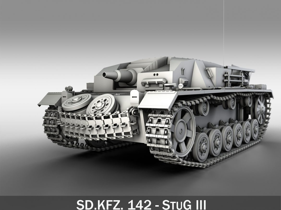 sdkfz. 142 – stug 3 – ausf.b 3d model 3ds fbx c4d lwo obj 251597