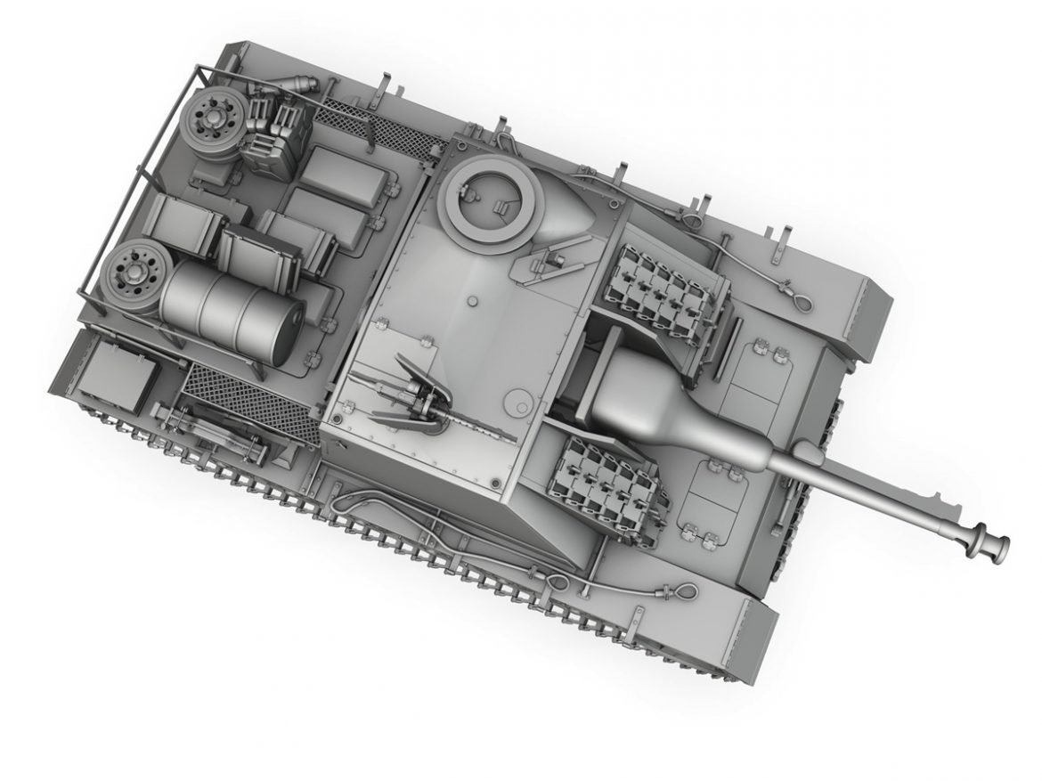 sdkfz 142 – stug iii – ausf. g – mid production 3d model 3ds fbx c4d obj 251626