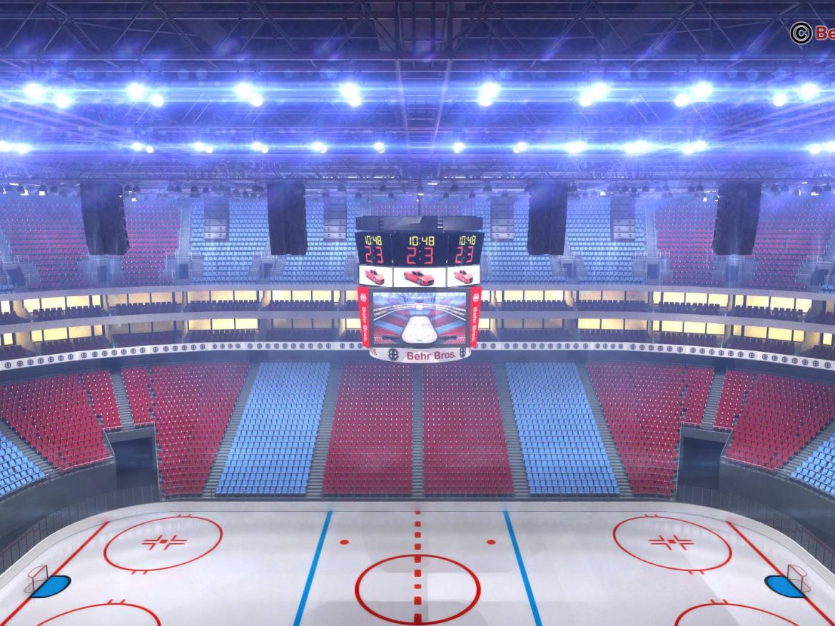 ice hockey arena v2 3d model 3ds max fbx c4d lwo ma mb obj 251656
