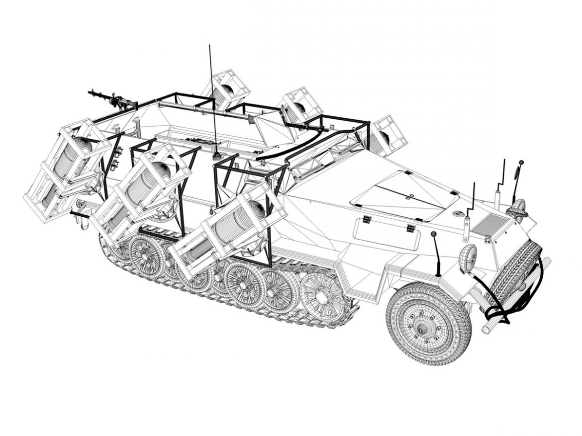 sdkfz 251 ausf.b – ground stuka 3d model 3ds fbx c4d lwo obj 251689