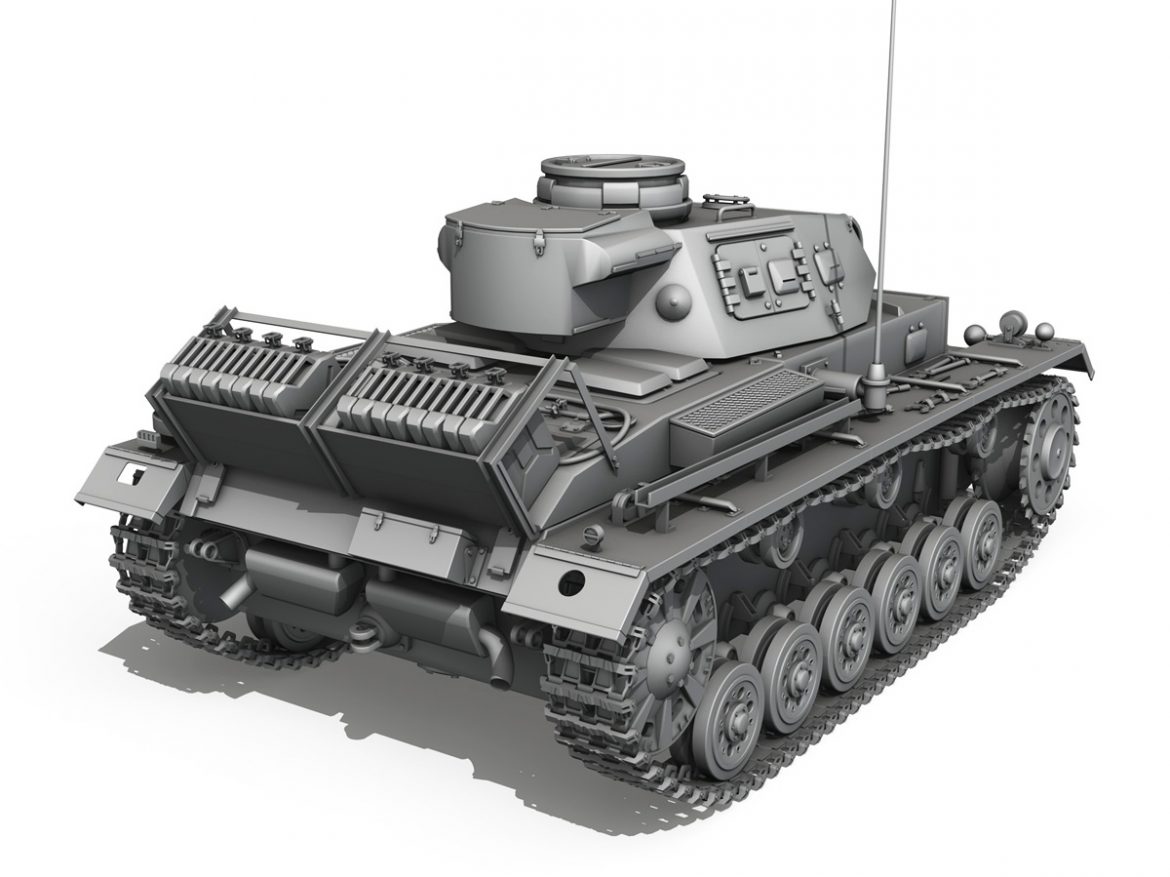 pzkpfw iii – panzer 3 – ausf.g 3d model 3ds fbx c4d lwo obj 251772