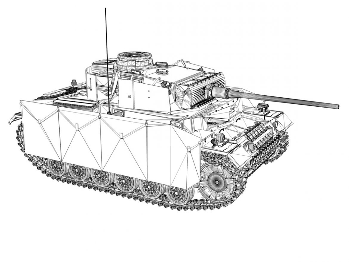 pzkpfw iii – panzer 3 – ausf.m 3d model 3ds fbx c4d lwo obj 252174