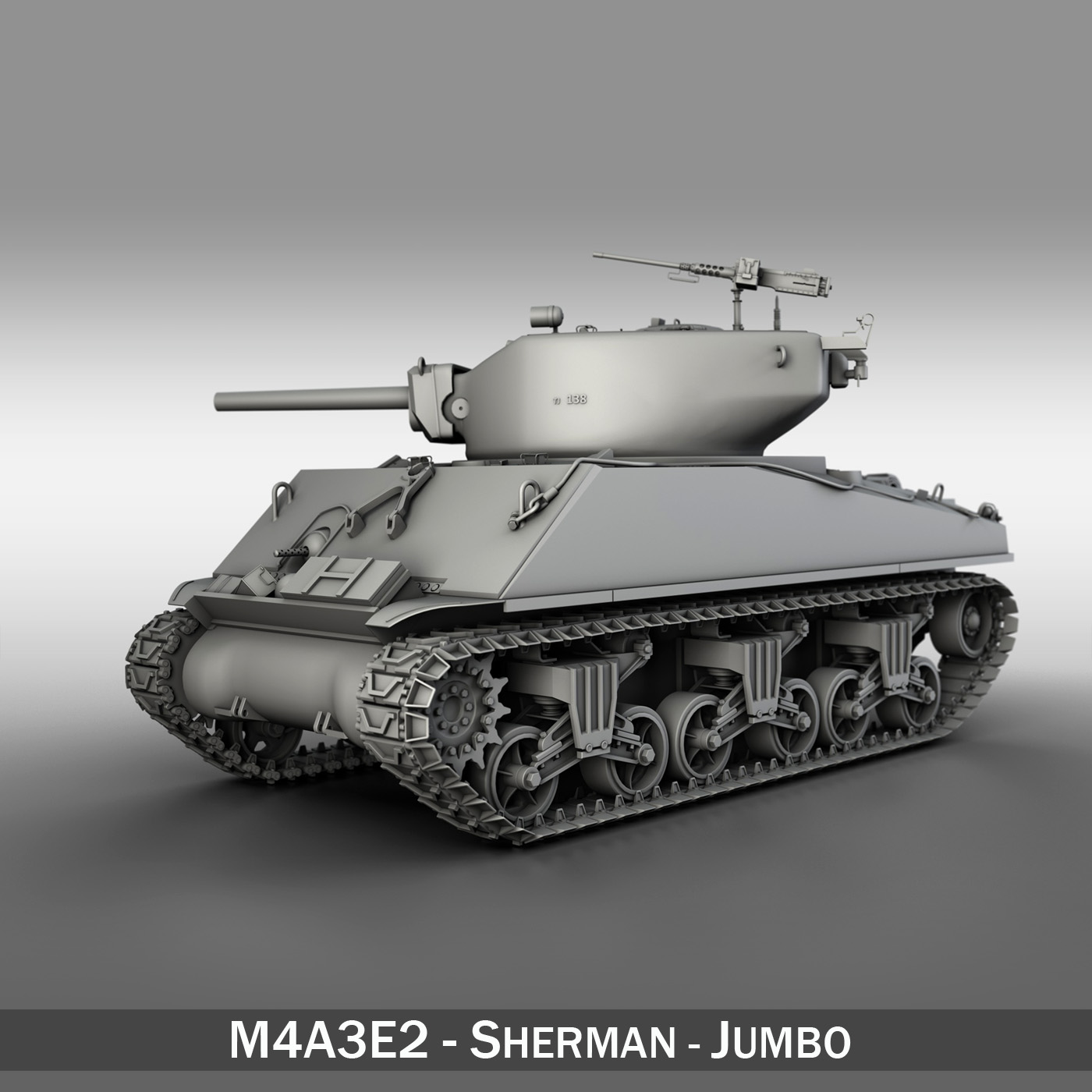 m4a3e2 – sherman jumbo 3d model 3ds fbx c4d lwo obj 252176