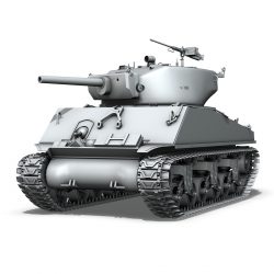 M4A3E2 - Sherman Jumbo 3D Model - FlatPyramid